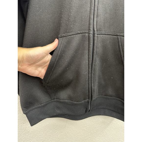 Tipsy Jacket Large Black Zip Up Hooded Hollywood Casino Penn National Fleece - Picture 3 of 12